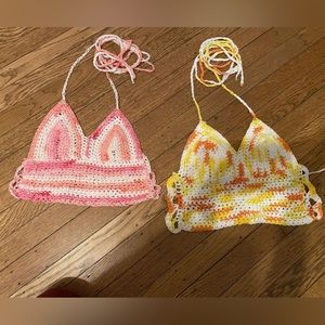 Hand made crochet tops. sizes: custom. Colors: custom